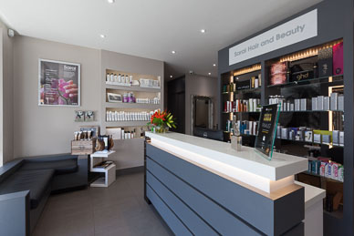 Salon interior photography