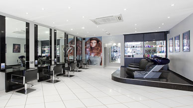 Salon interior photography
