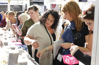 Engaged and busy trade show customers